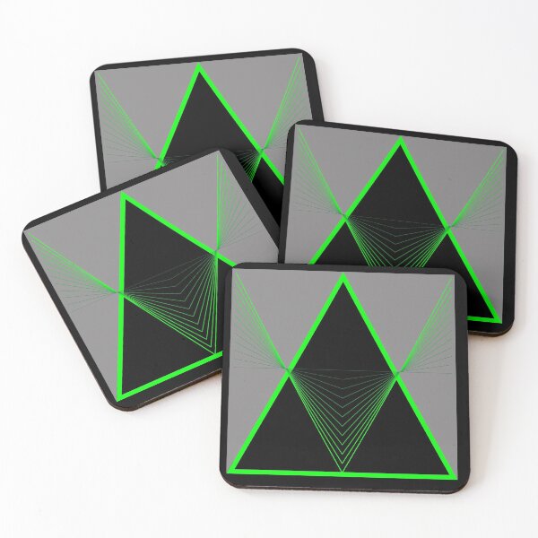 Item preview, Green graphic with triangles designed and sold by Robert Elfferich.
