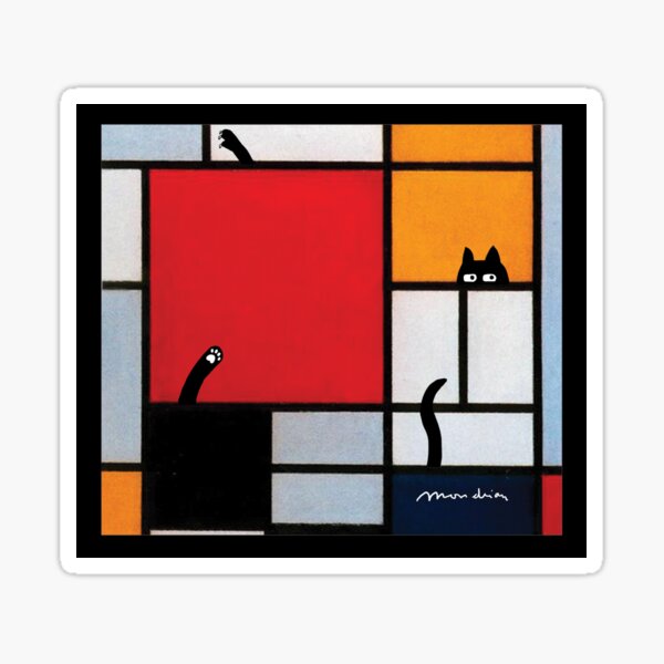 Artikel-Vorschau von abstrakte Kunst plus Katze, designt und verkauft von Mitra Farmand.