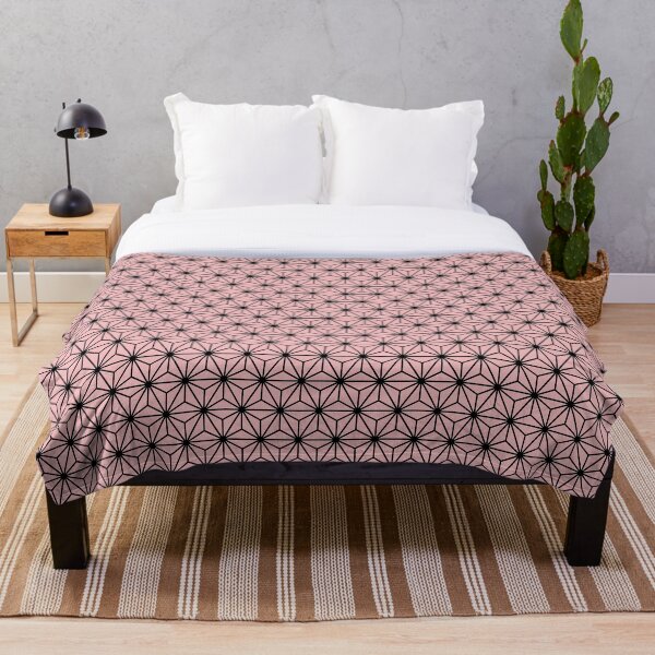 Nezuko pattern Throw Blanket