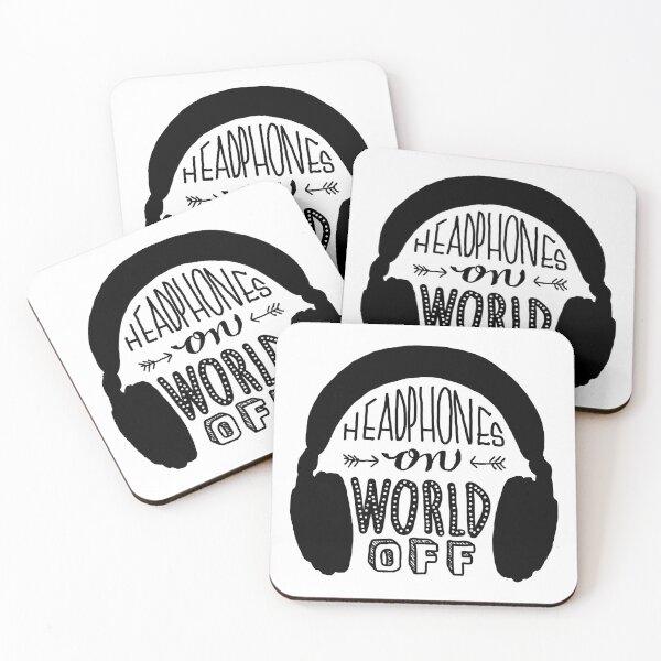 Item preview, black headphones on world off designed and sold by daisydebby.
