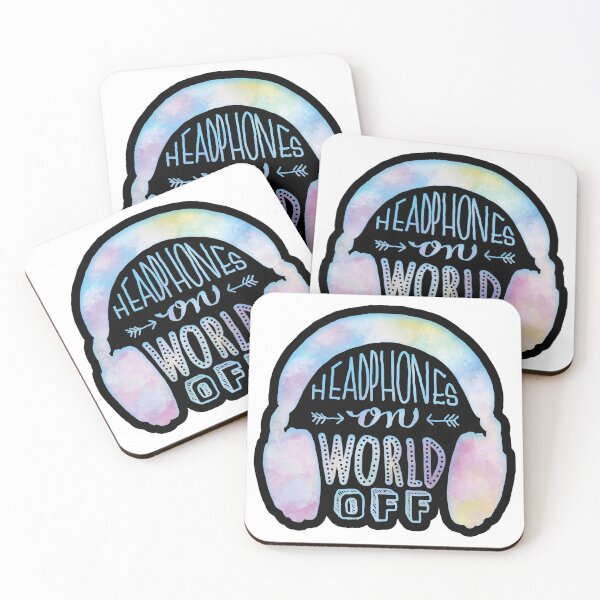 Item preview, Copy of pastel headphones on world off designed and sold by daisydebby.