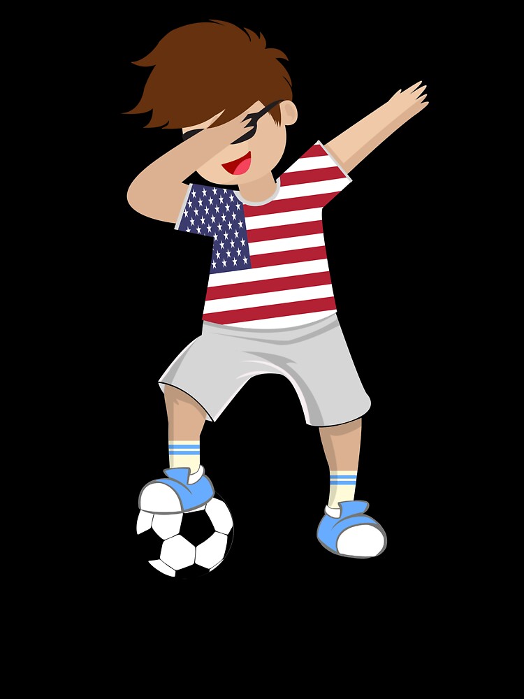 Lets Dabb And Have Fun Playing Soccer In The Usa Kids T Shirt By Smmbyv Redbubble - noob soccer roblox