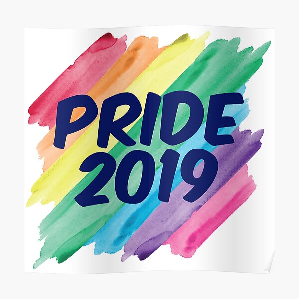 "Gay Pride 2019" Poster by elishamarie28 Redbubble