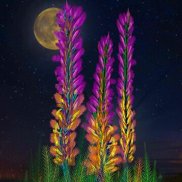 Artwork thumbnail, Desert Candle Foxtail Lily by Vk91art