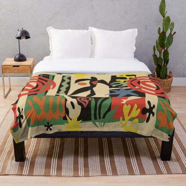 Inspired by Matisse (Vintage) Throw Blanket