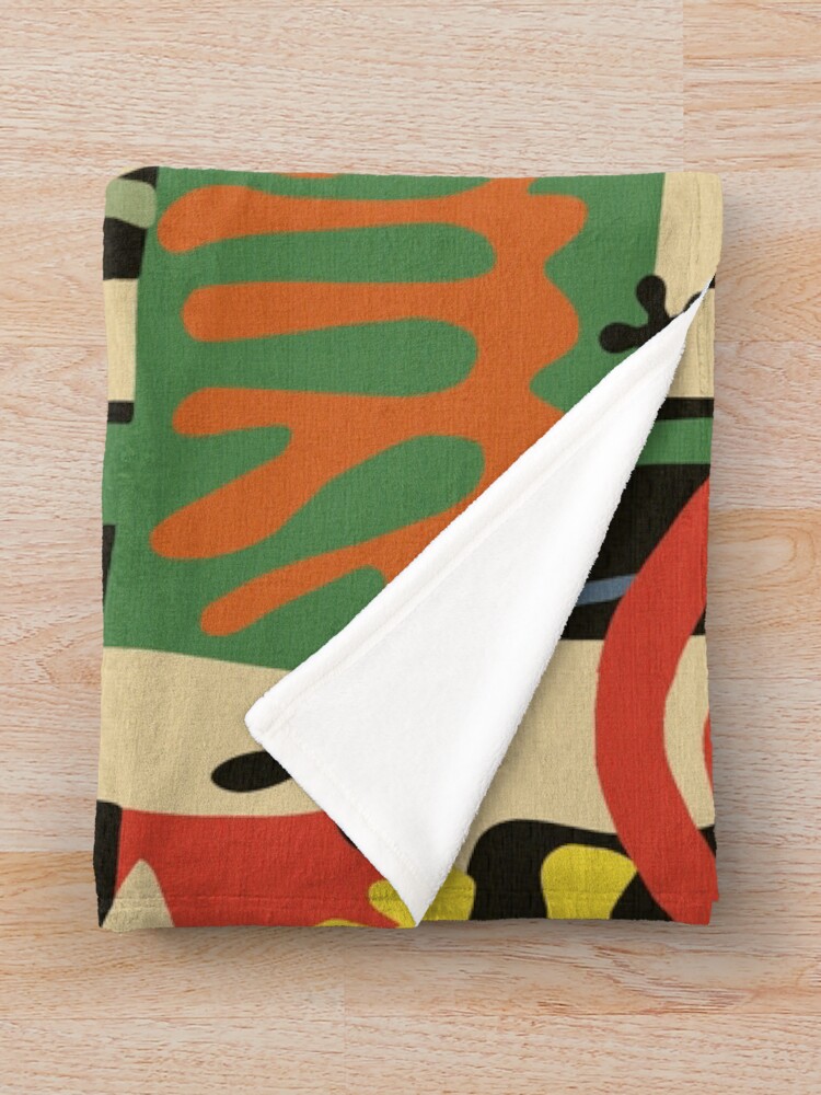 "Inspired by Matisse (Vintage)" Throw Blanket for Sale by BessoChicca