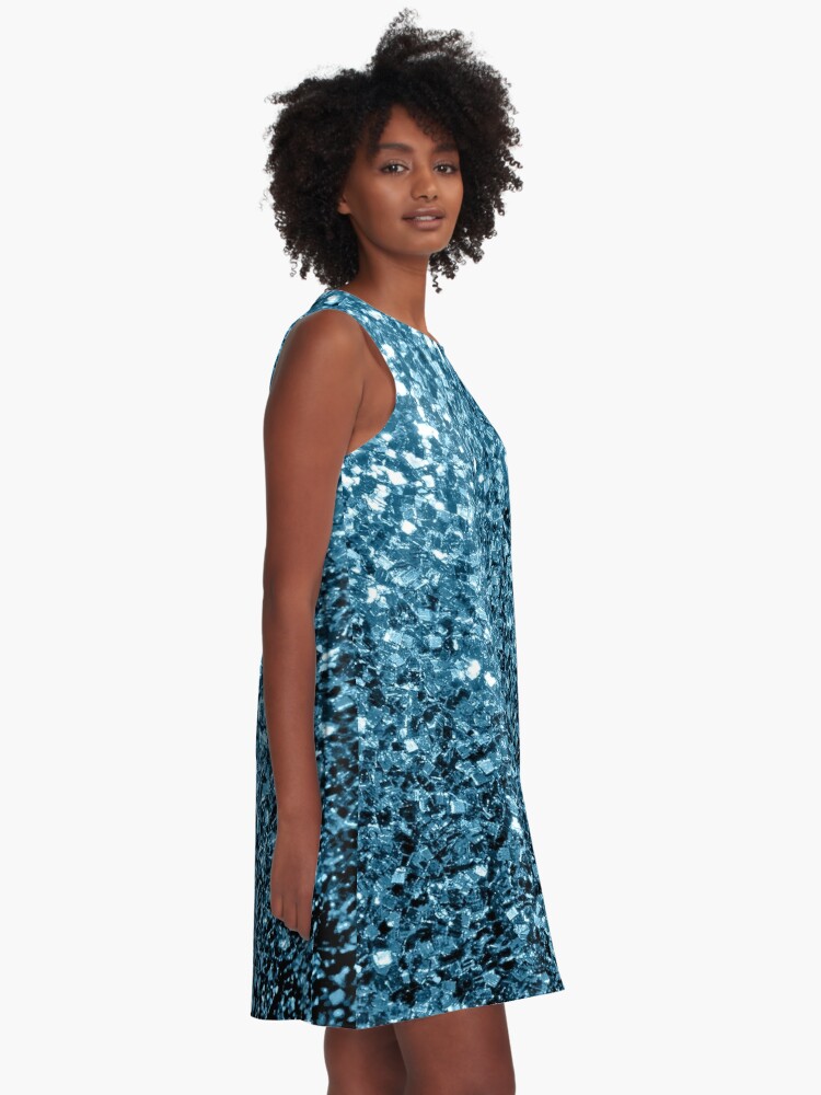 sparkly baby blue dress
