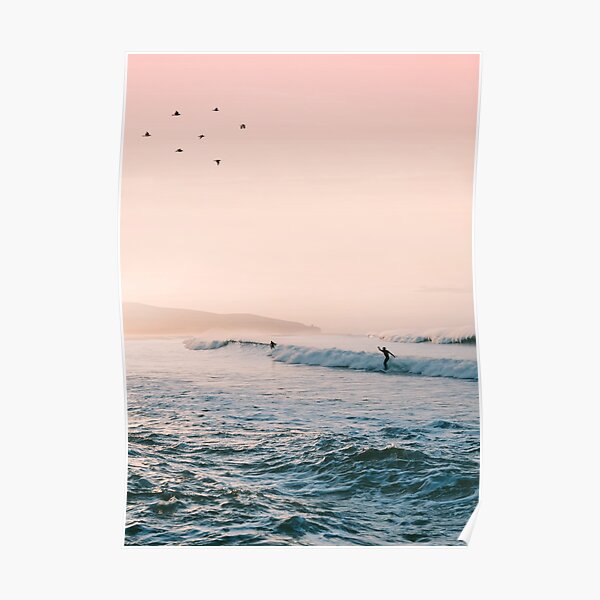 Sunset Surf Poster