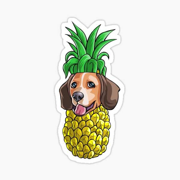 Item preview, Beagle Pineapple designed and sold by Bendthetrend.