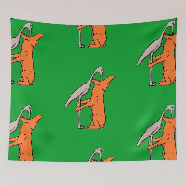Item preview, Wolf and Crane (Or Fox and Stork?) designed and sold by isstgeschichte.