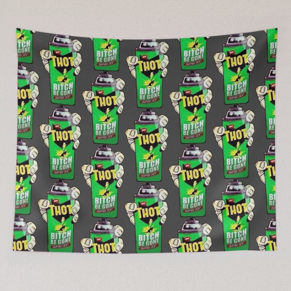 Item preview, THOT Spray - Bitch Be Gone! designed and sold by DoodleDashCollective.