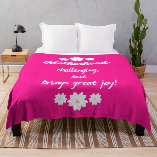 Item preview, Motherhood: Challenging, But Brings Great Joy! | Mother | Family | Quotes | Pink designed and sold by Wintre2.
