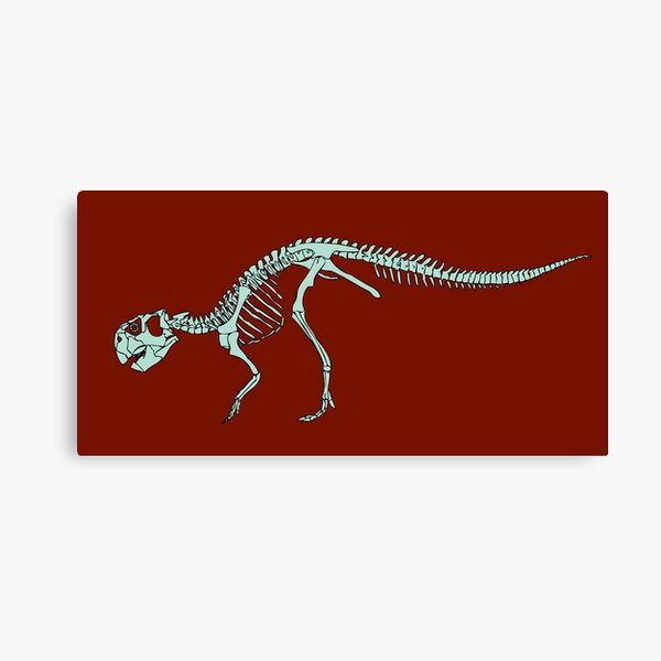 Psittacosaurus mongoliensis, skeleton Canvas Print