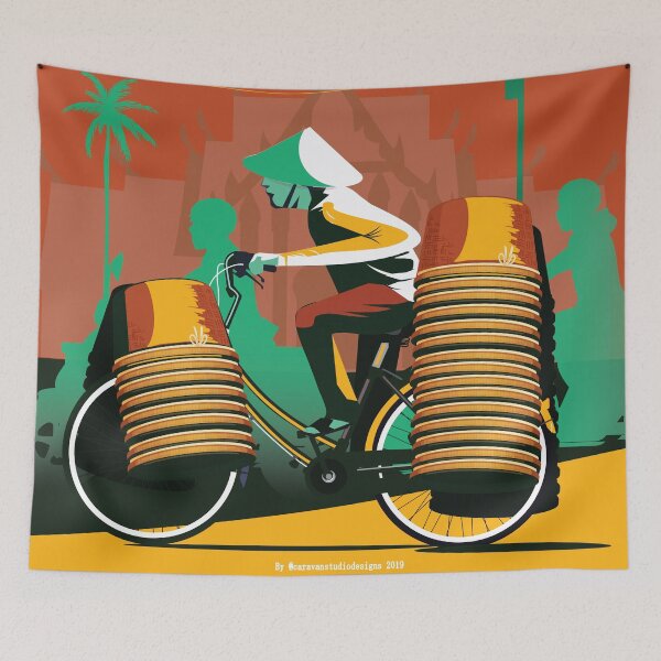 Item preview, Saigon City Retro Poster - Vietnam art print | Travel Poster  designed and sold by Arctic frame studio.