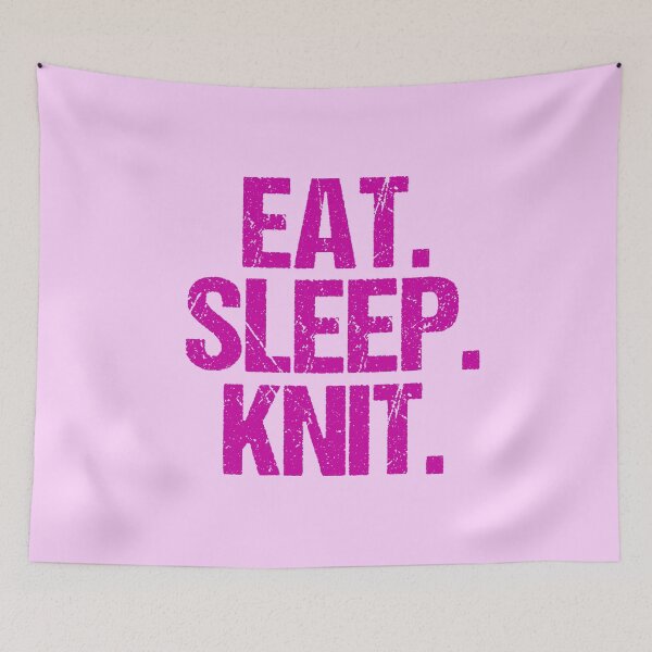 Artikelvorschau, Eat Sleep Knit entworfen und verkauft von Epic Love Designs.