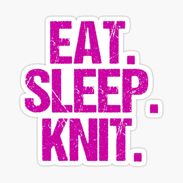 Item preview, Eat Sleep Knit designed and sold by Epic Love Designs.