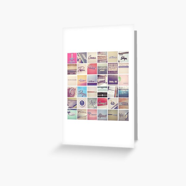 Vintage Emblem Collection Greeting Card