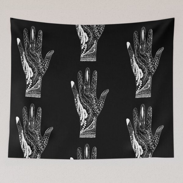 Item preview, Tarot Hand Silhouette-white lineart designed and sold by Emjonesdesigns.