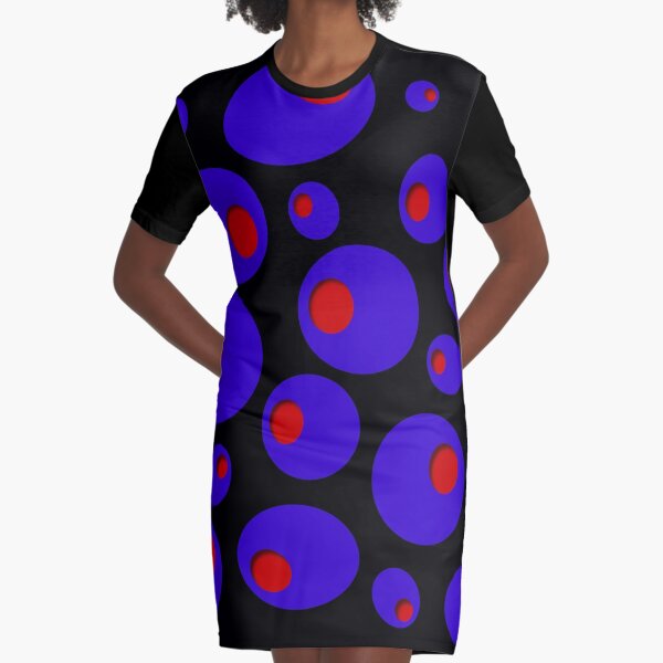 Blue Olives & Red Pimentos Graphic T-Shirt Dress