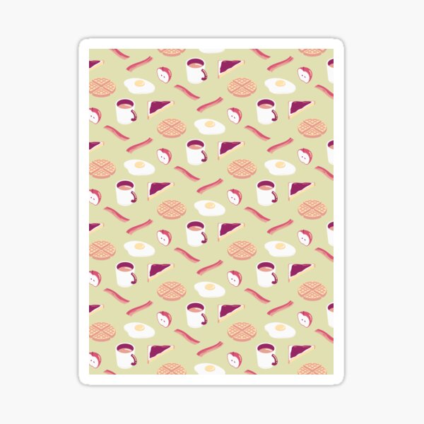 Green Breakfast Sticker