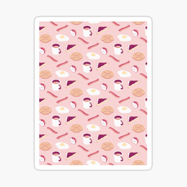 Pink Breakfast Sticker