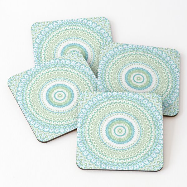 Item preview, Sea Glass Mandala designed and sold by Kelly Dietrich Mandala & Fractal Art.