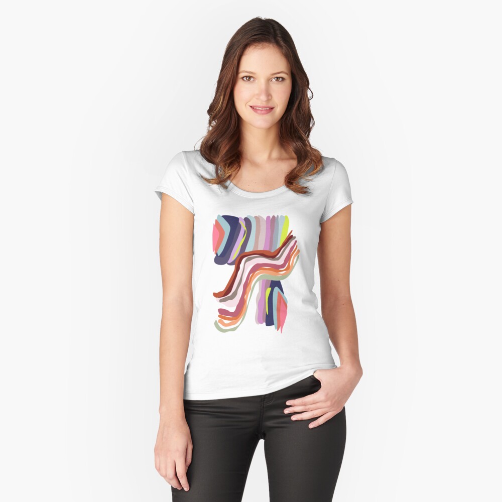 Item preview, Fitted Scoop T-Shirt designed and sold by caligrafica.