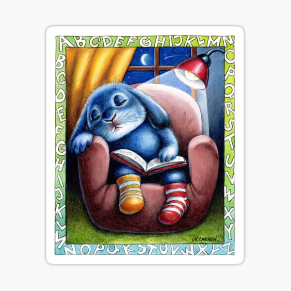Benny Blue - Reading Sticker