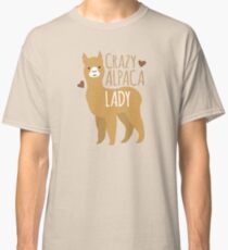 Crazy Alpaca Lady Classic T-Shirt