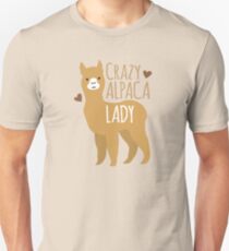 Crazy Alpaca Lady Unisex T-Shirt