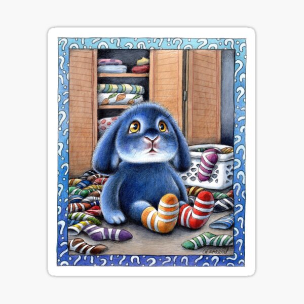 Benny Blue - Missing Socks Sticker