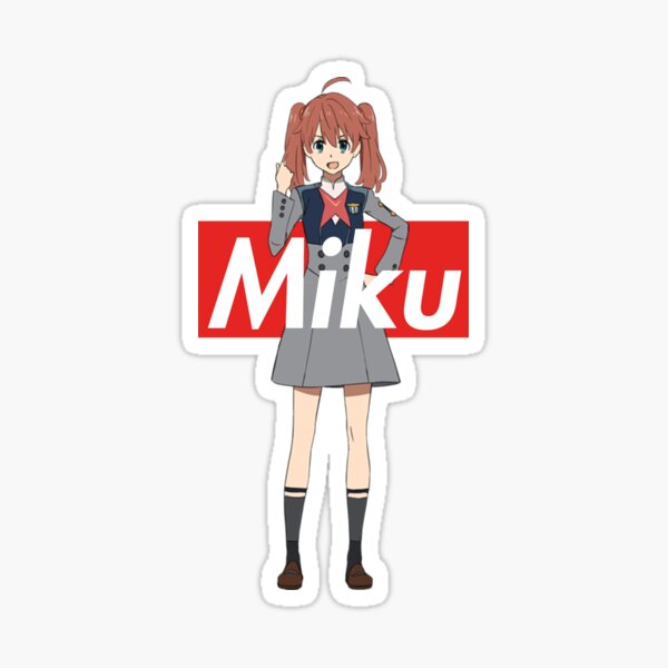 Miku - Supreme Box Logo DARLING in the FRANXX Sticker