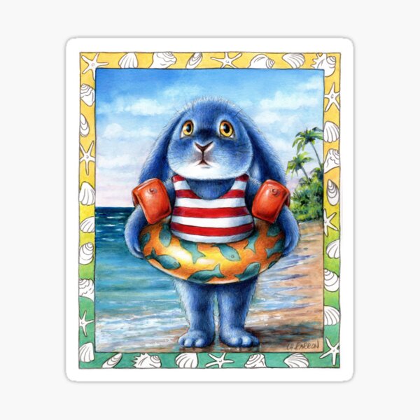 Benny Blue - On the Beach Sticker