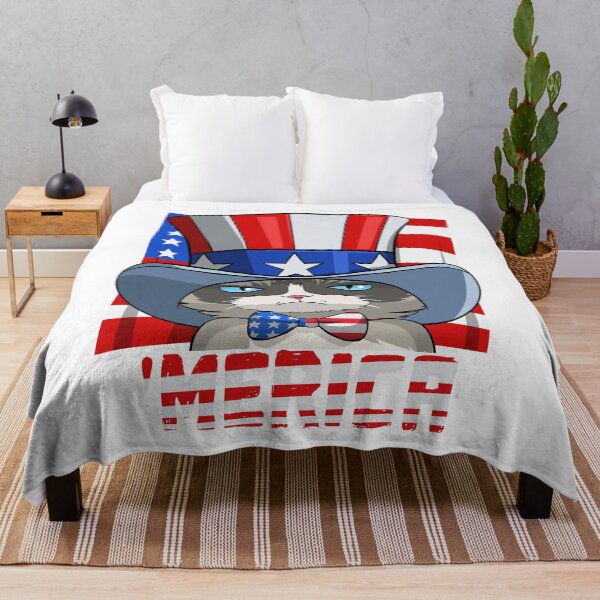 Item preview, Merica Uncle Sam Cat 4th Of July designed and sold by Nosek1ng.