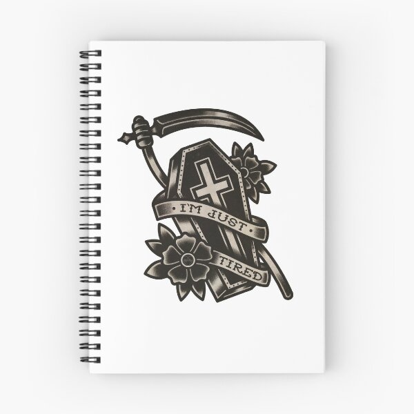 Item preview, I'm Just Tired - Traditional Tattoo designed and sold by rhirhiart.