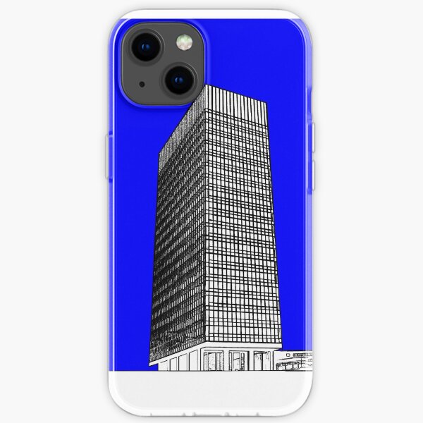 Sheffield University Arts Tower- Blue iPhone Soft Case