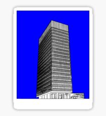 Sheffield University Arts Tower- Blue Sticker