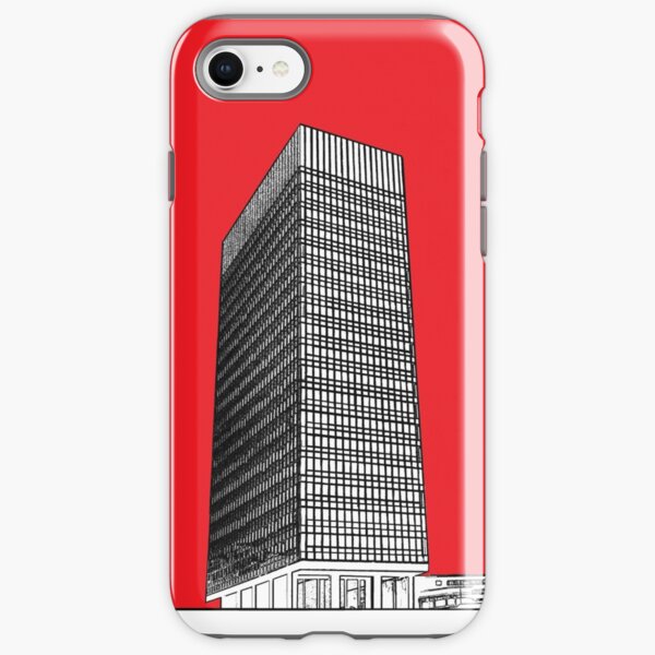 Sheffield University Arts tower - red iPhone Tough Case