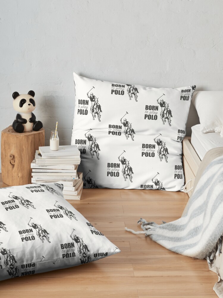 Alternate view of Polo | Born to play Polo Floor Pillow