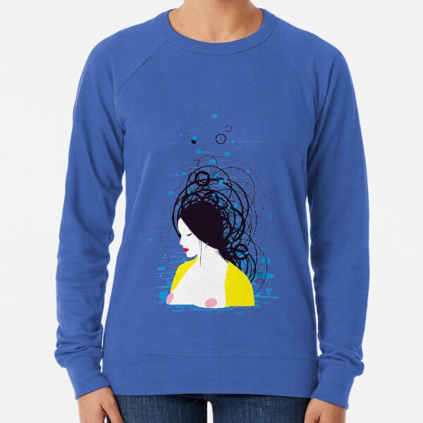 thinking in the water Lightweight Sweatshirt