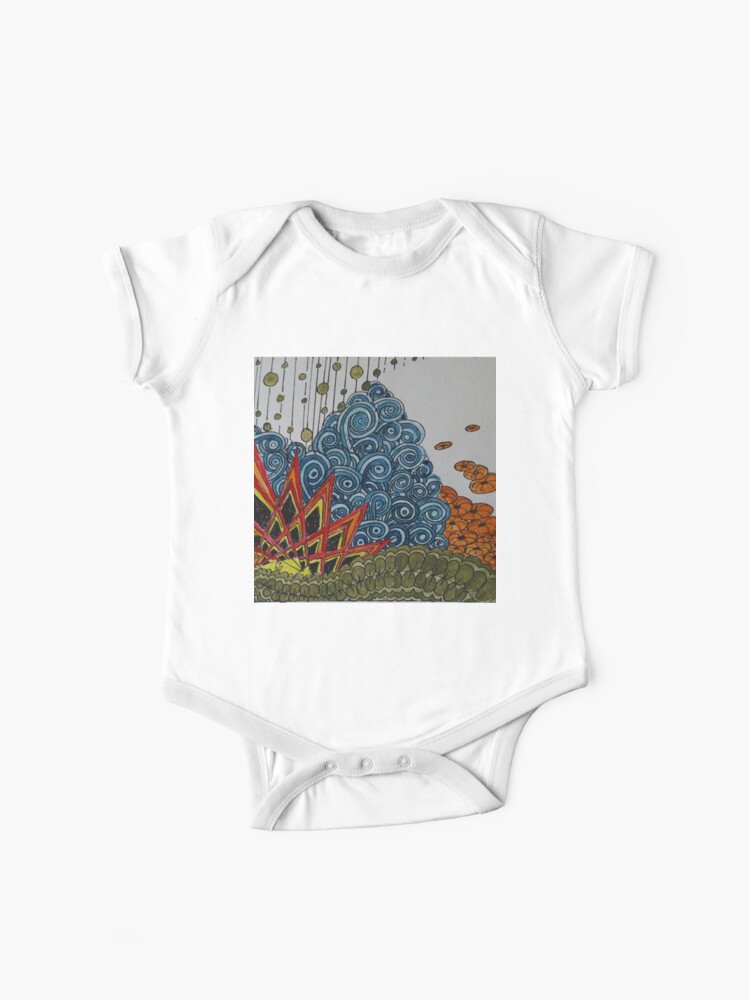 Zentangle 245 Baby One Piece By Ccwillow Redbubble