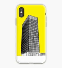 Sheffield university Arts tower- yellow iPhone Case