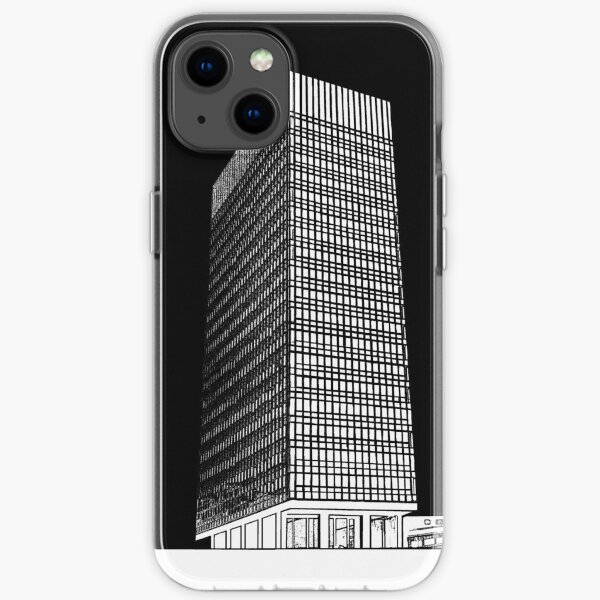 Sheffield University Arts Tower- Black iPhone Soft Case