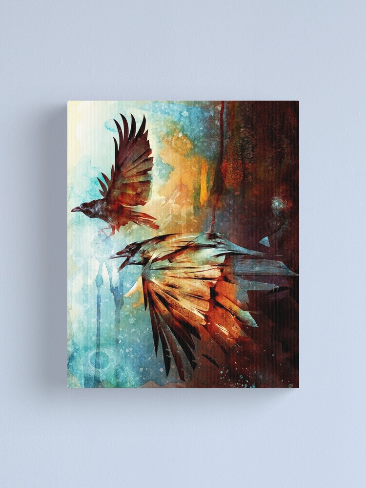 Alternate view of Crows in Flight Canvas Print