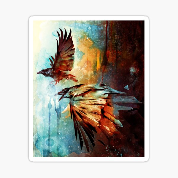 Item preview, Crows in Flight designed and sold by barrettbiggers.