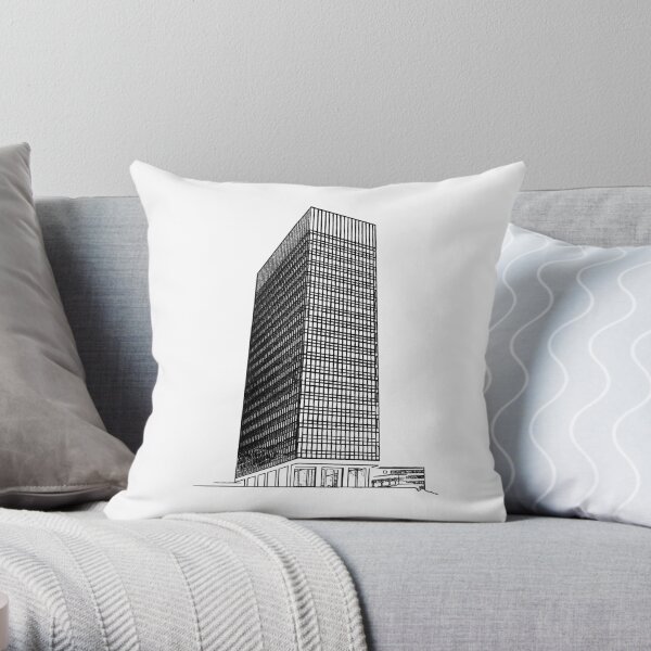 Sheffield University Arts Tower Throw Pillow