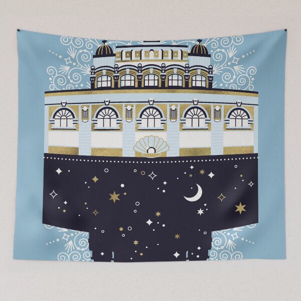 Item preview, Budapest Bath House – Blue & Gold Palette designed and sold by Cat Coquillette.