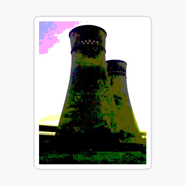 Tinsley Cooling Towers Warhol style part 2 Sticker