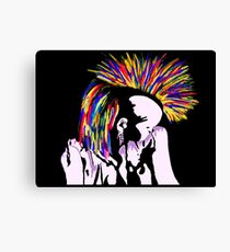 Primarily Punk -Self Portrait Canvas Print