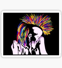 Primarily Punk -Self Portrait Sticker